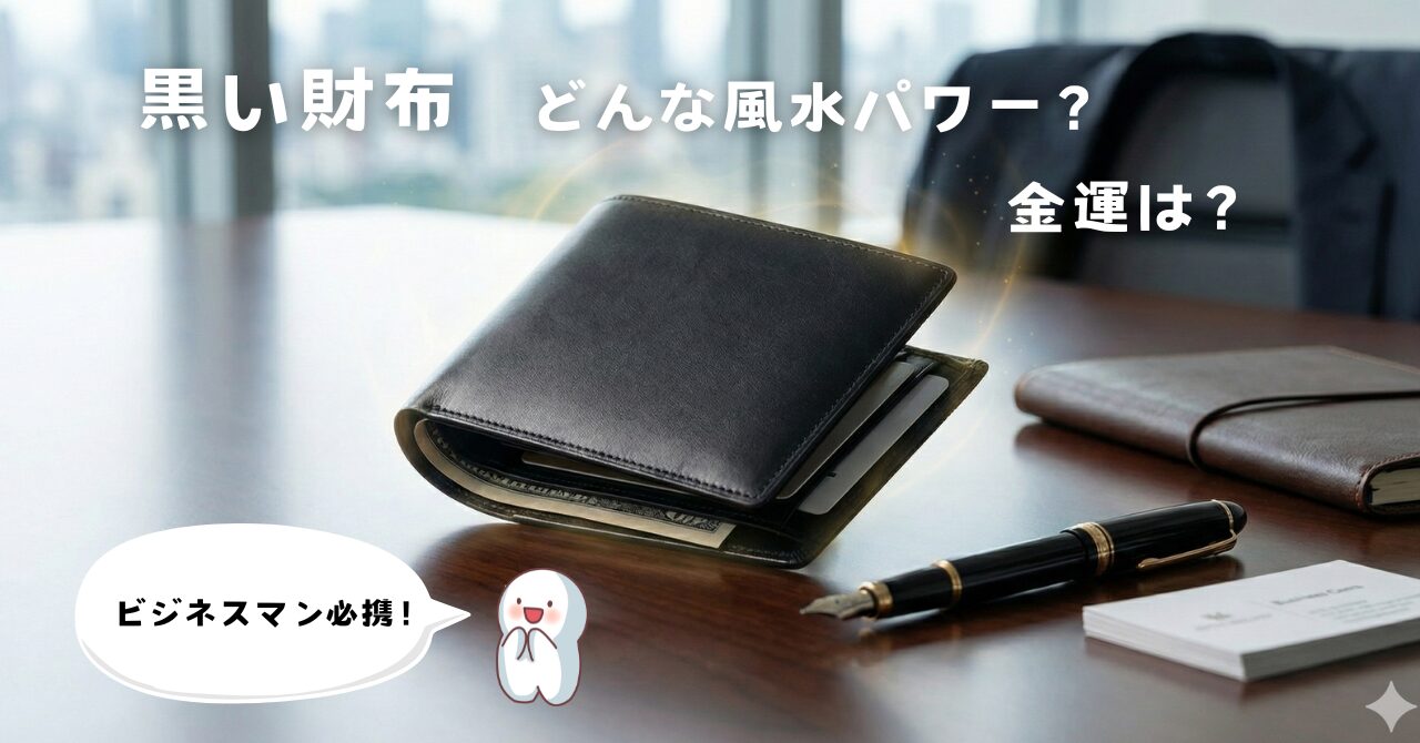 黒い財布の風水パワーと金運は？