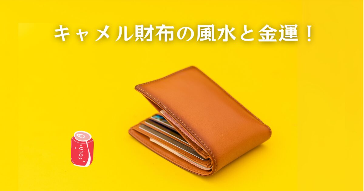 キャメル財布の風水と金運